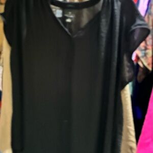 Worthington Black Sheer Women's Blouse